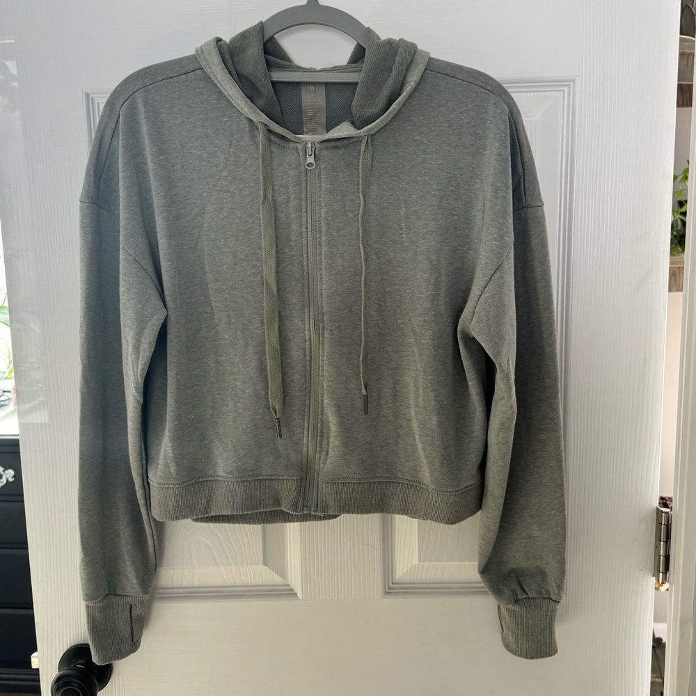 NWOT Sage Green Zip-Up Hoodie for Women